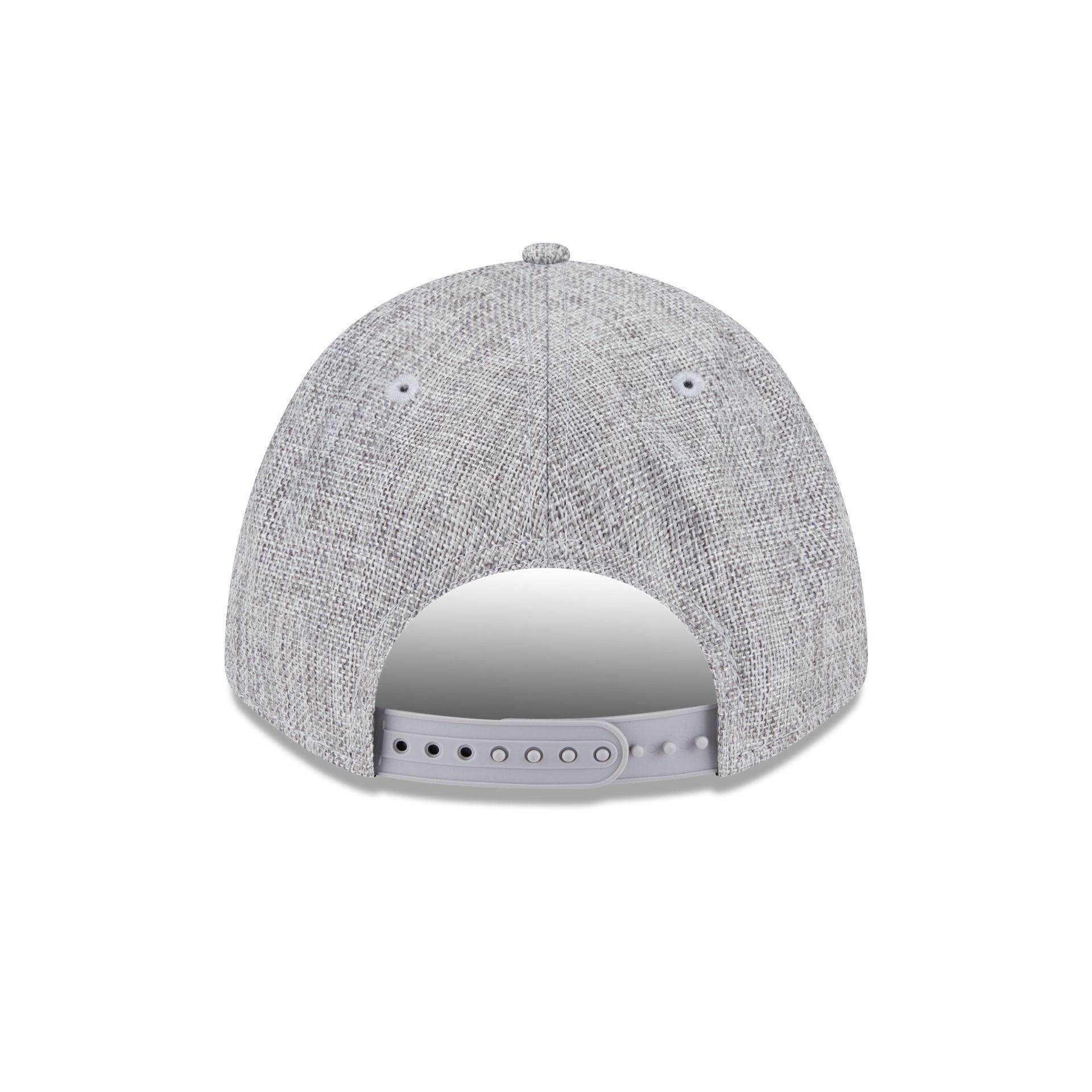 Miami Dolphins Cotton Weave Gray 9FORTY M-Crown A-Frame Snapback Hat Male Product Image