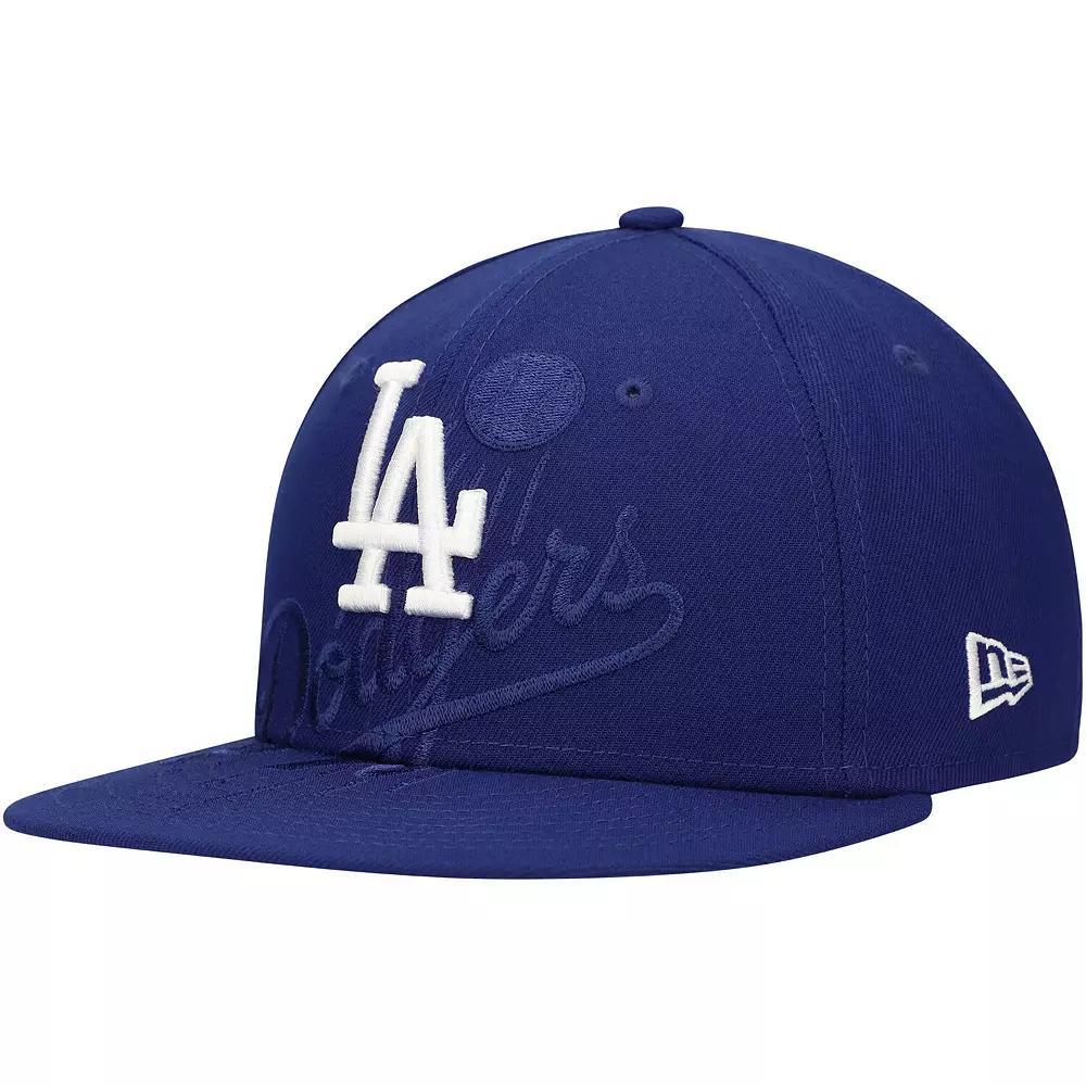 Men's New Era Royal Los Angeles Dodgers Shadow Logo 59FIFTY Fitted Hat,  Product Image