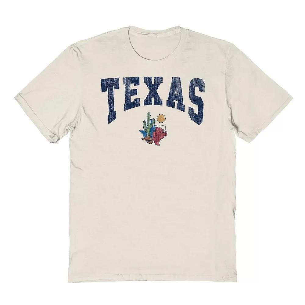 Men's COLAB89 by Threadless Texas Graphic Tee, Size: XL, Natural Product Image