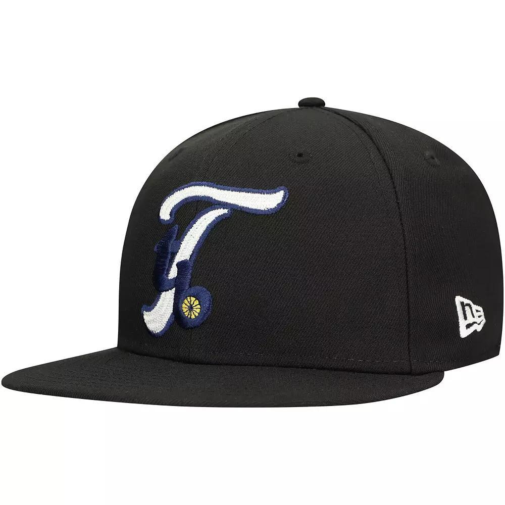 Men's New Era Black Tampa Bay Rays Duo Logo 2.0 59FIFTY Fitted Hat,  Product Image