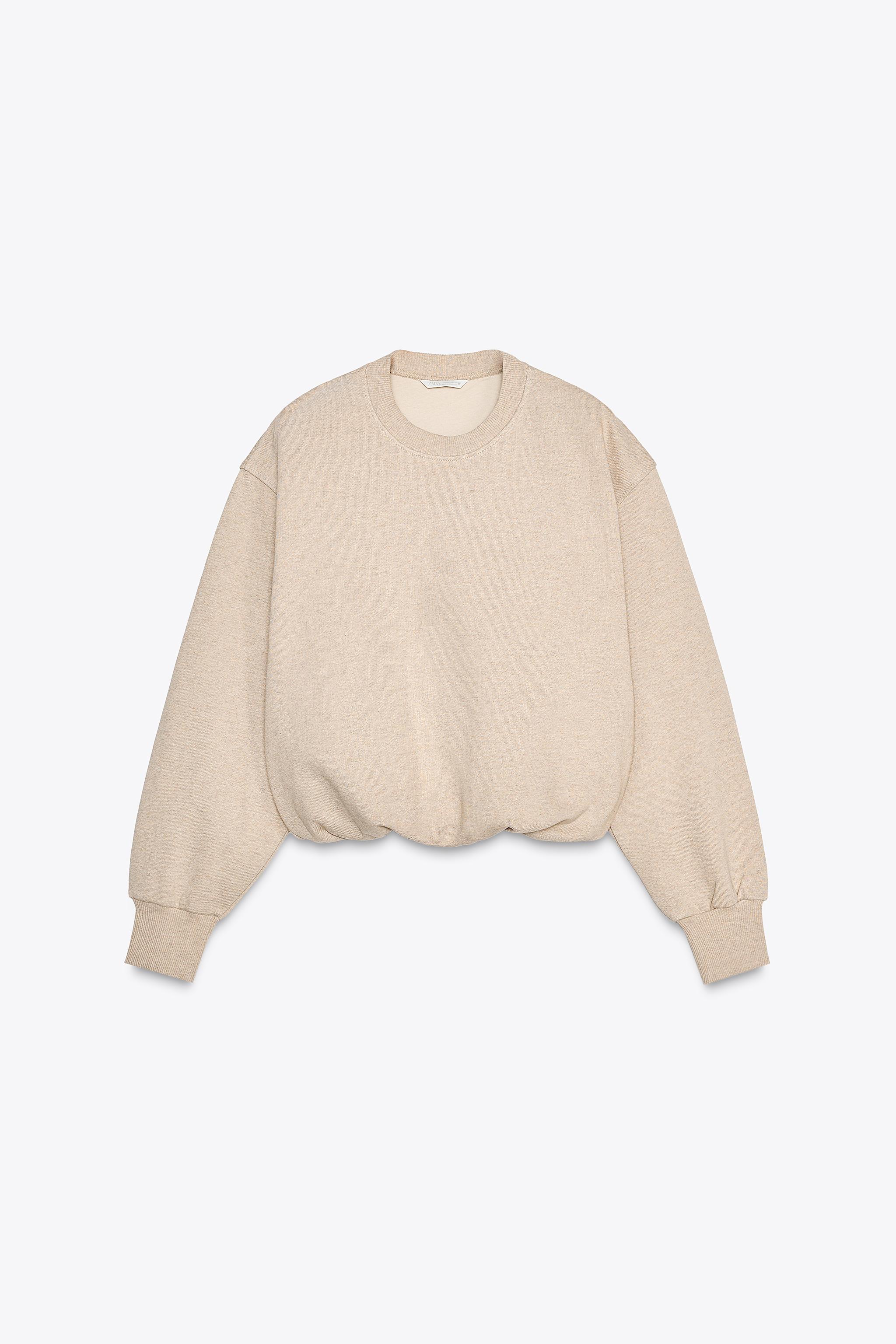 BALLOON CROPPED SWEATSHIRT Product Image