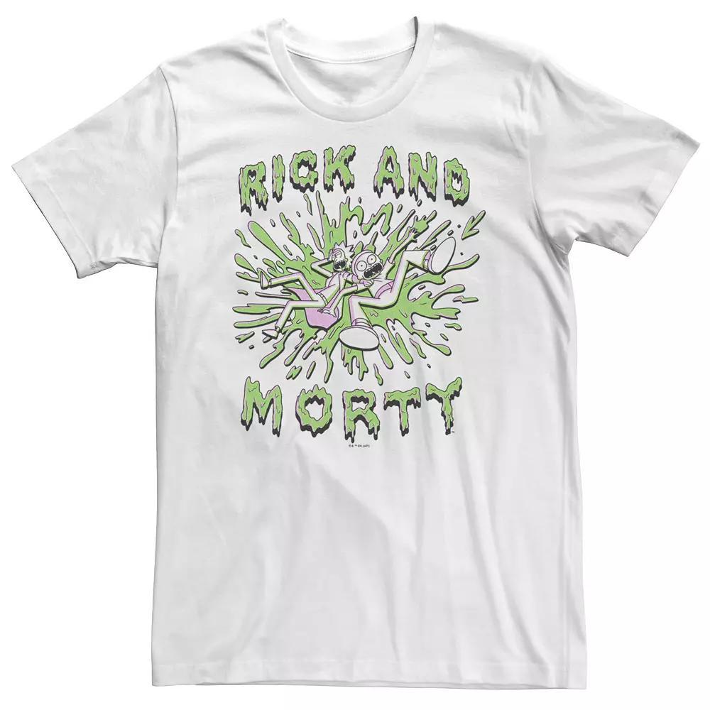 Big & Tall Rick & Morty Slime Splatter Tee, Men's,  Product Image