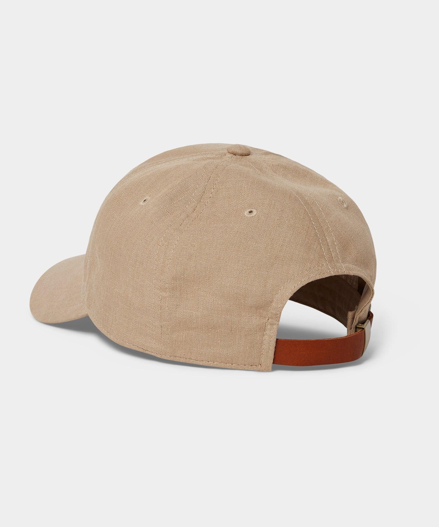 Linen Dad Cap in Beige Product Image