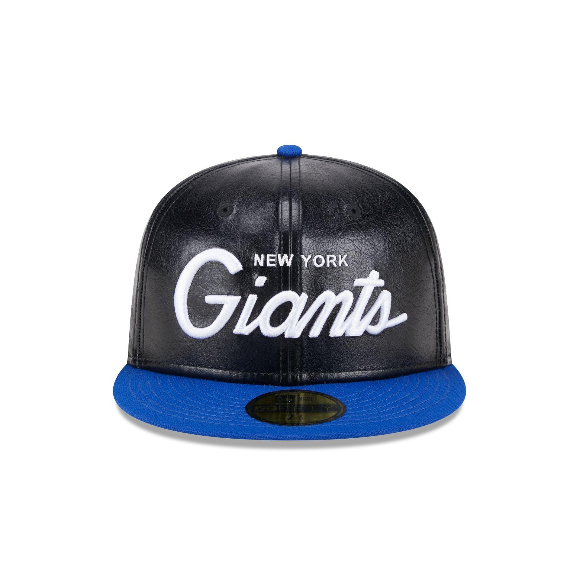 New York Giants Faux Leather Crown 59FIFTY Fitted Hat Male Product Image