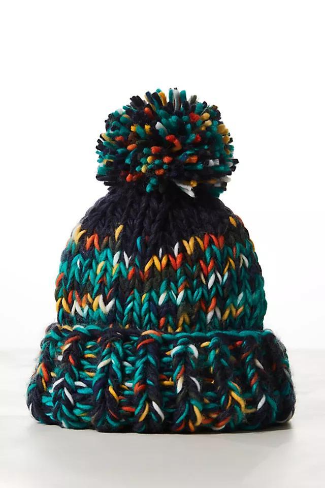 Tide Knit Pom Beanie Product Image