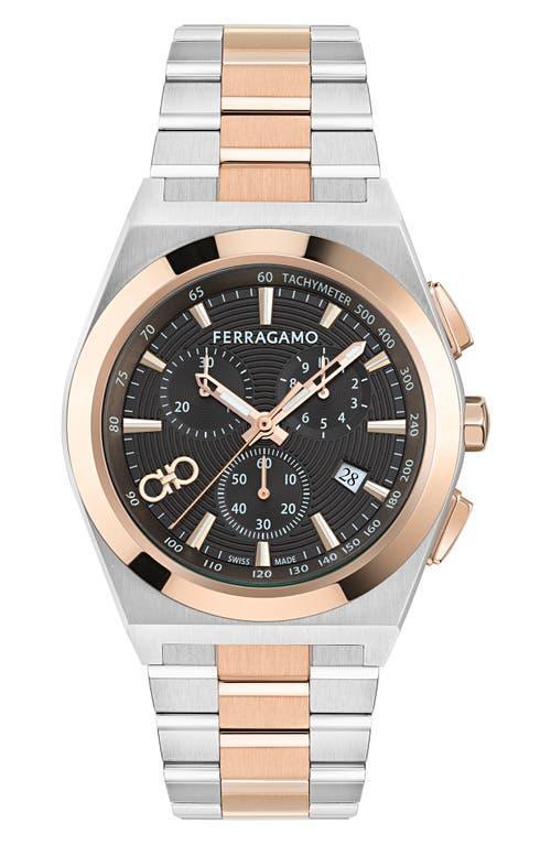 FERRAGAMO Gancini-dial 42mm In Brown Product Image