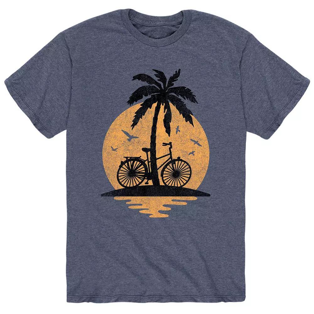 Men's Sunset Palm Tree Bike Tee,  Product Image