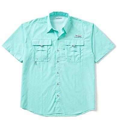 Columbia PFG Bahama II Relaxed Fit Solid Short Sleeve Woven Shirt Product Image