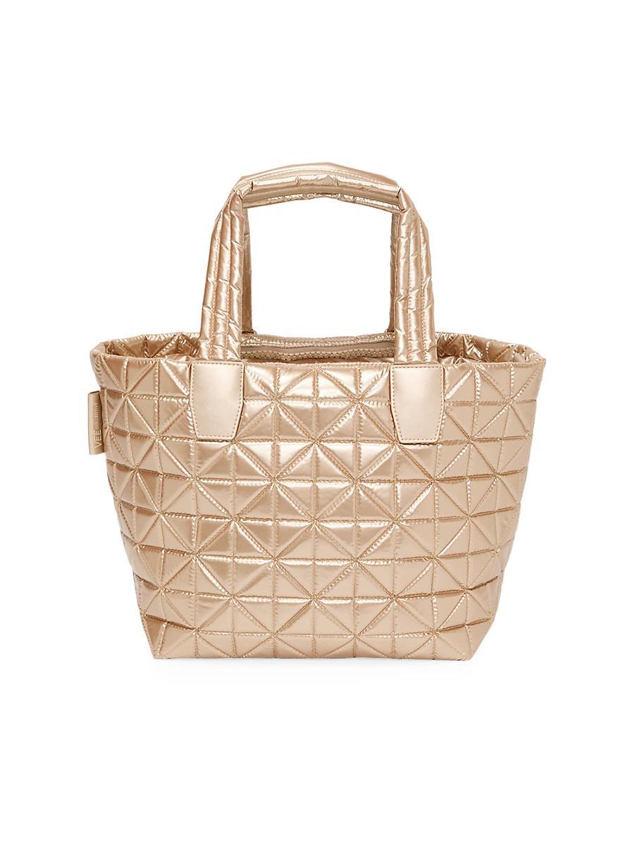 Womens Small Vee Metallic Tote Bag Product Image