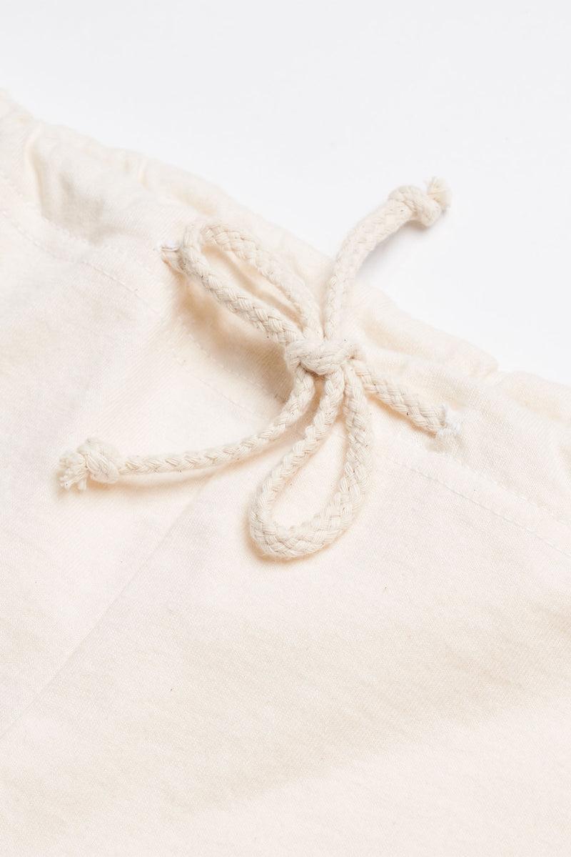 Men's Organic Drawstring Only Lounge Shorts in Natural Product Image