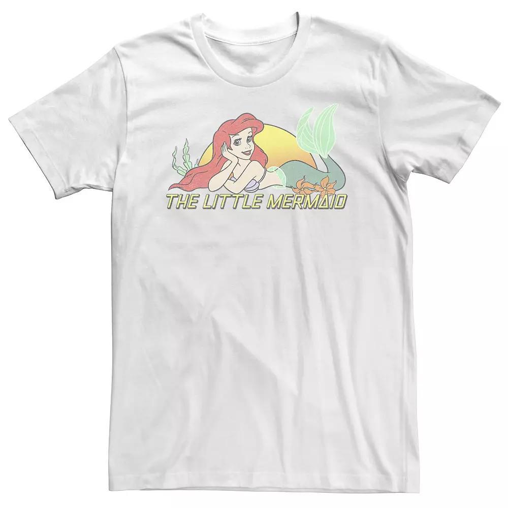 Big & Tall Disney Little Mermaid Ariel Sunset Tee, Men's,  Product Image