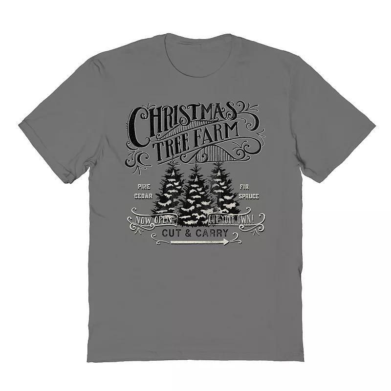 Men's Christmas Tree Farm Graphic Tee, Women's, Size: Medium, Grey Product Image