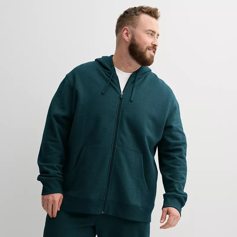 Big & Tall Tek Gear Ultra Soft Fleece Zip-Front Hoodie, Mens Product Image