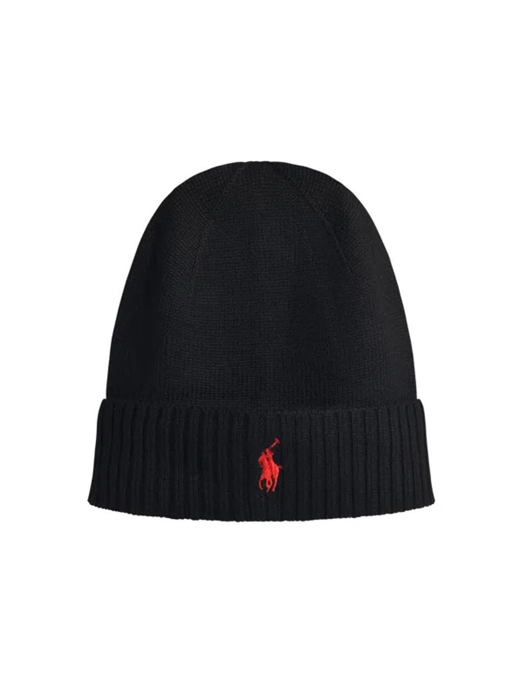 POLO RALPH LAUREN Black Wool Beanie Product Image