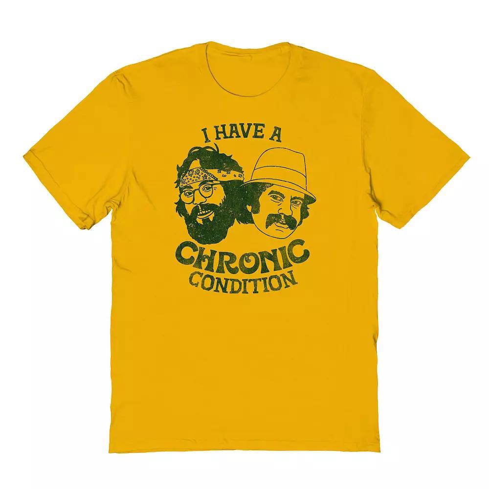 Men's Cheech & Chong Chronic Condition Graphic Tee, Size: Small, Gold Product Image