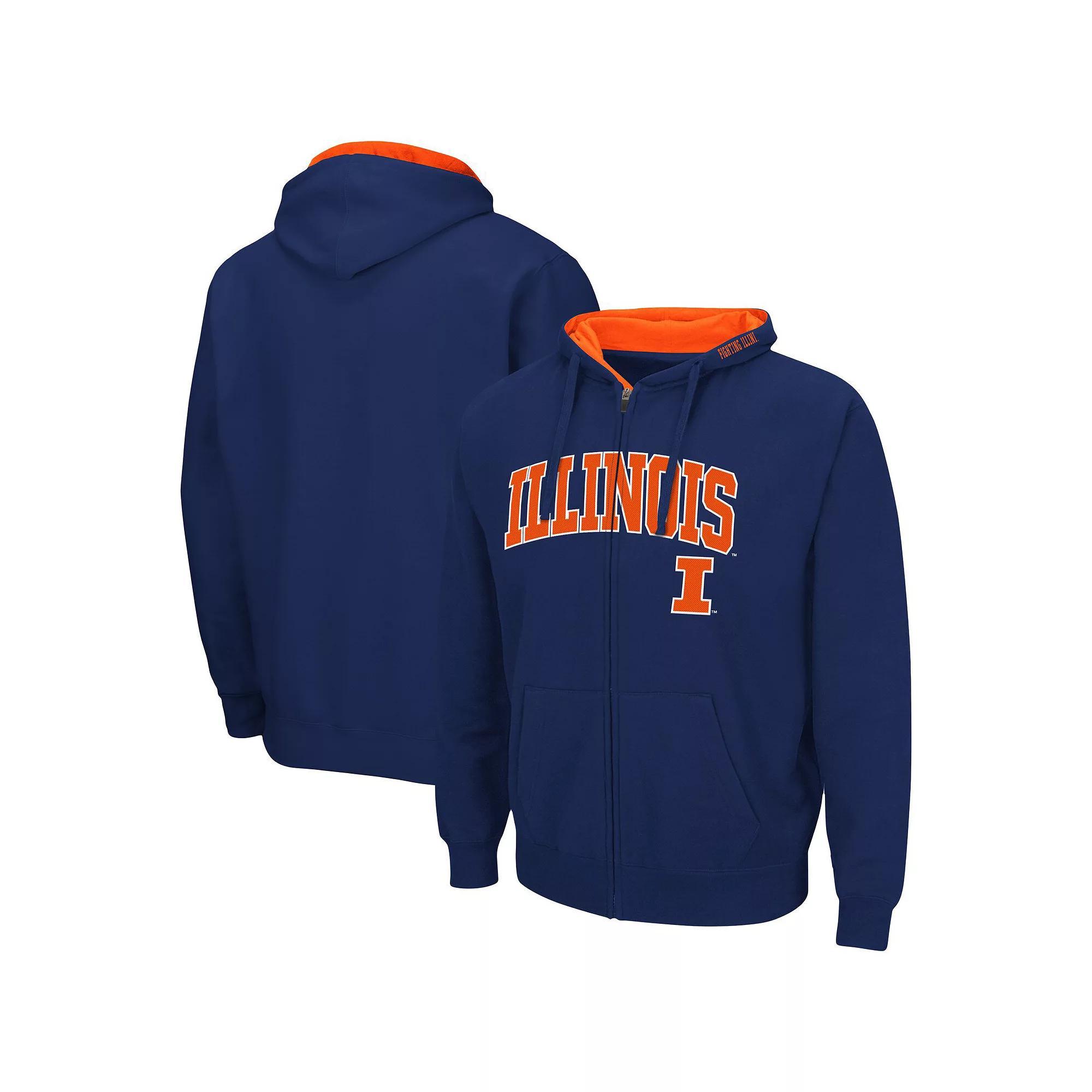 Men's Colosseum Black Oklahoma State Cowboys Arch & Logo 3.0 Full-Zip Hoodie,  Product Image