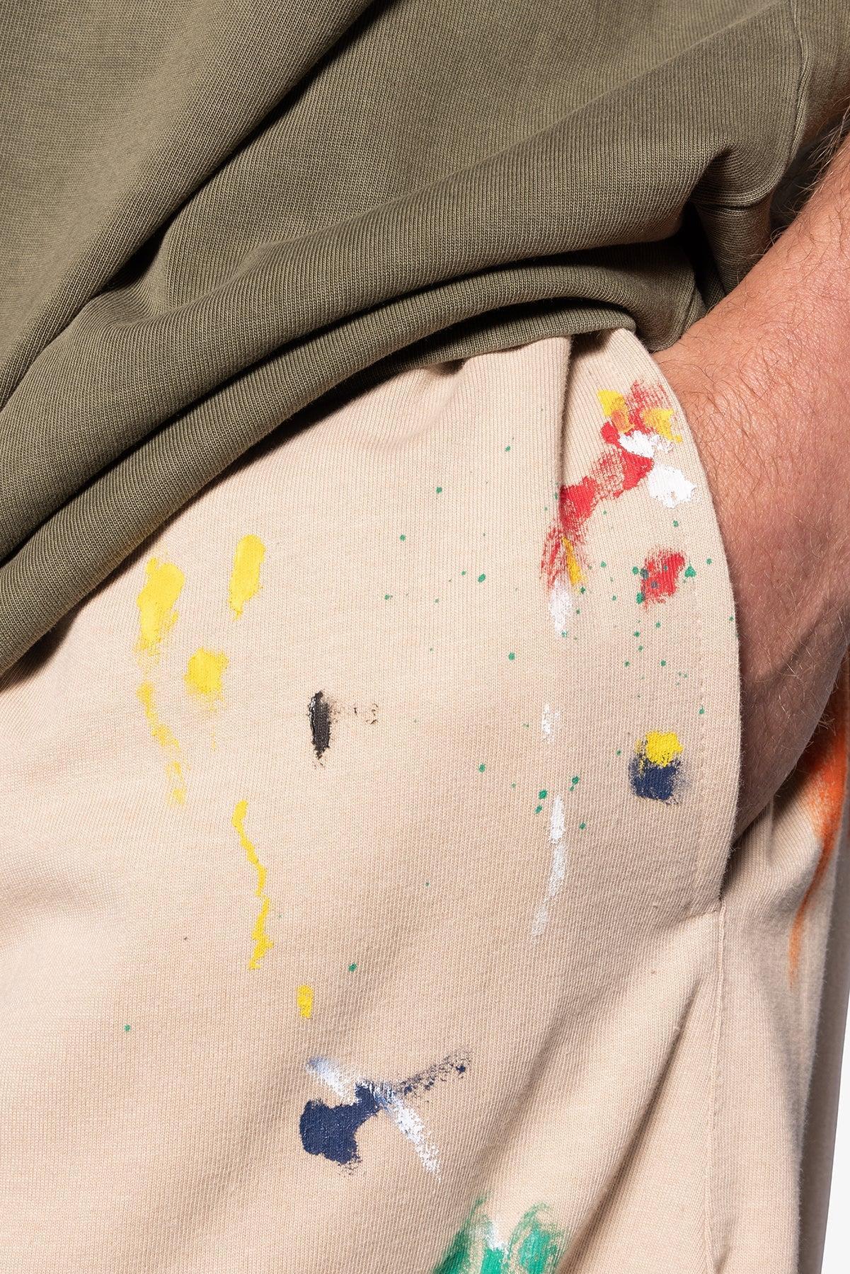 Painter Fleece Shorts - Off White Product Image