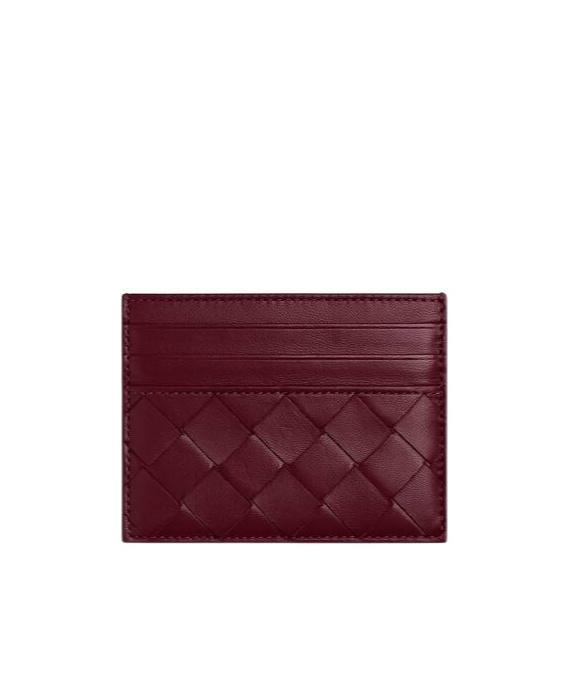 BOTTEGA VENETA Intrecciato Credit Card Case In Barolo Product Image