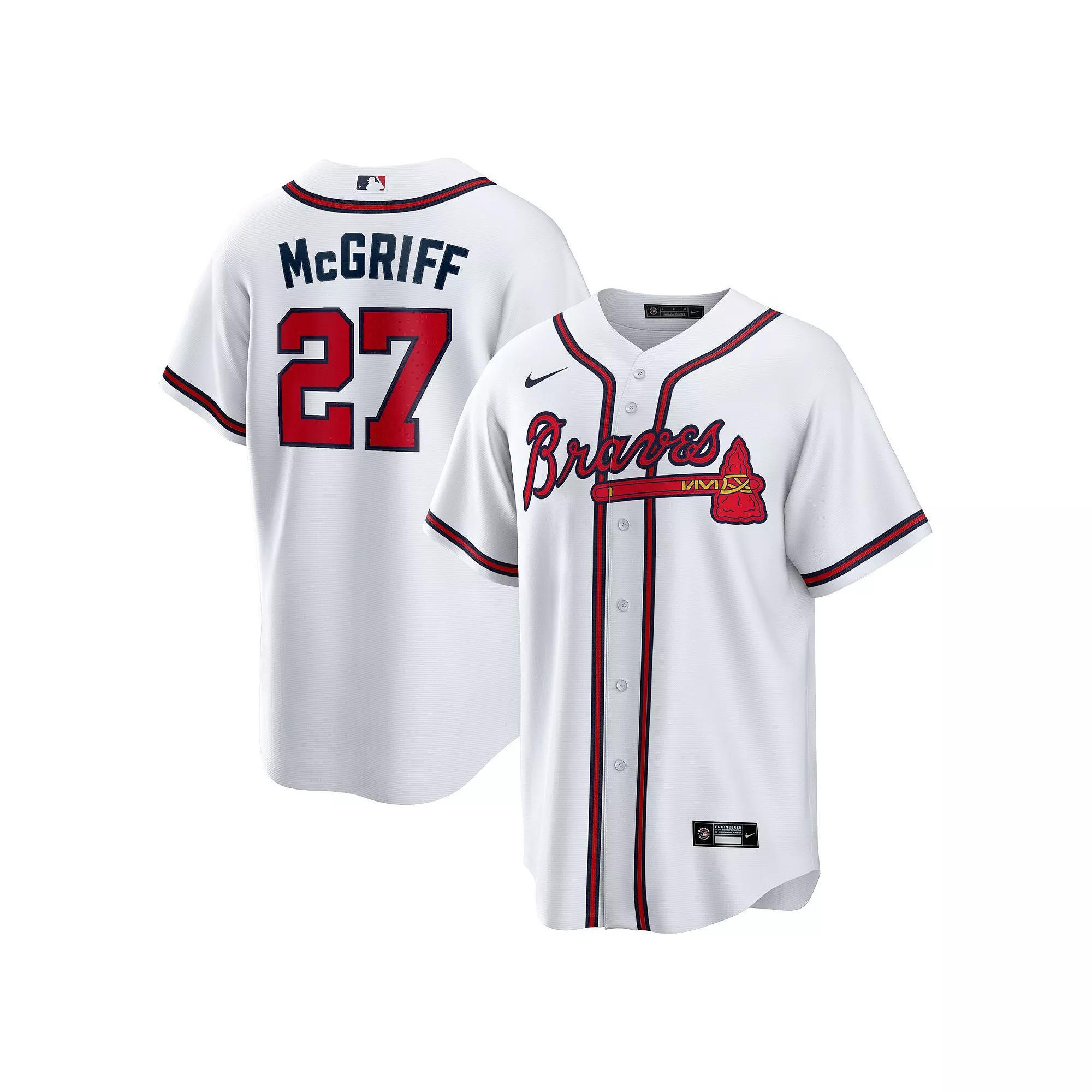 Men's Nike Fred McGriff White Atlanta Braves 2023 Hall of Fame Inline Replica Jersey, Size: Small Product Image