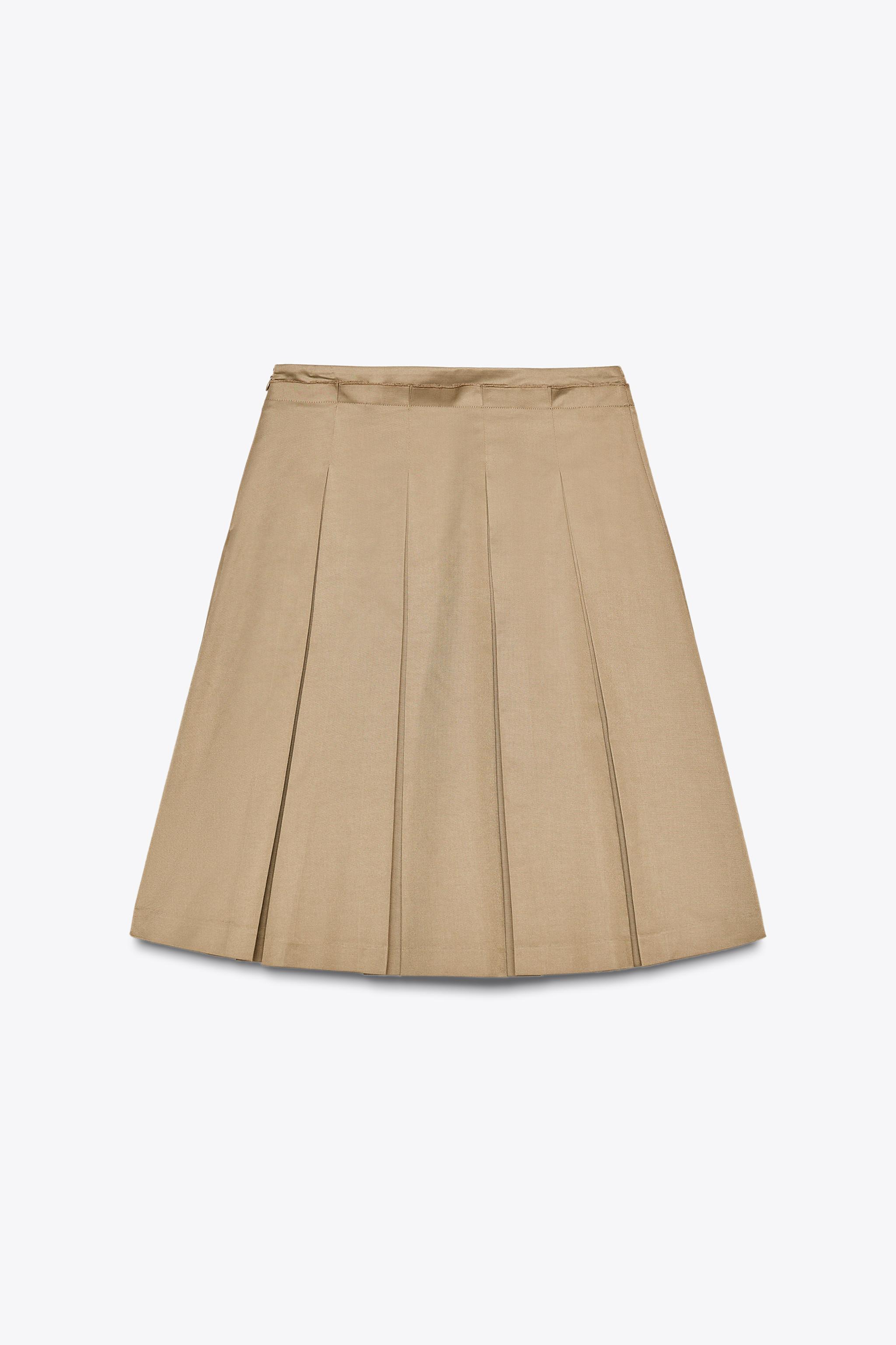 PLEATED MIDI SKIRT Product Image