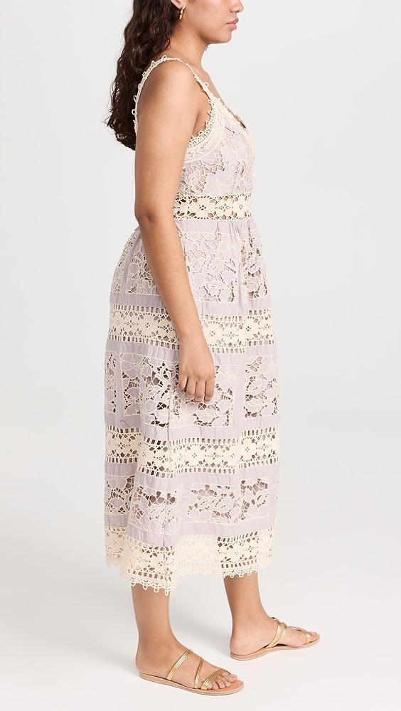 Sea Joah Embroidery Sleeveless Midi Dress | Shopbop Product Image