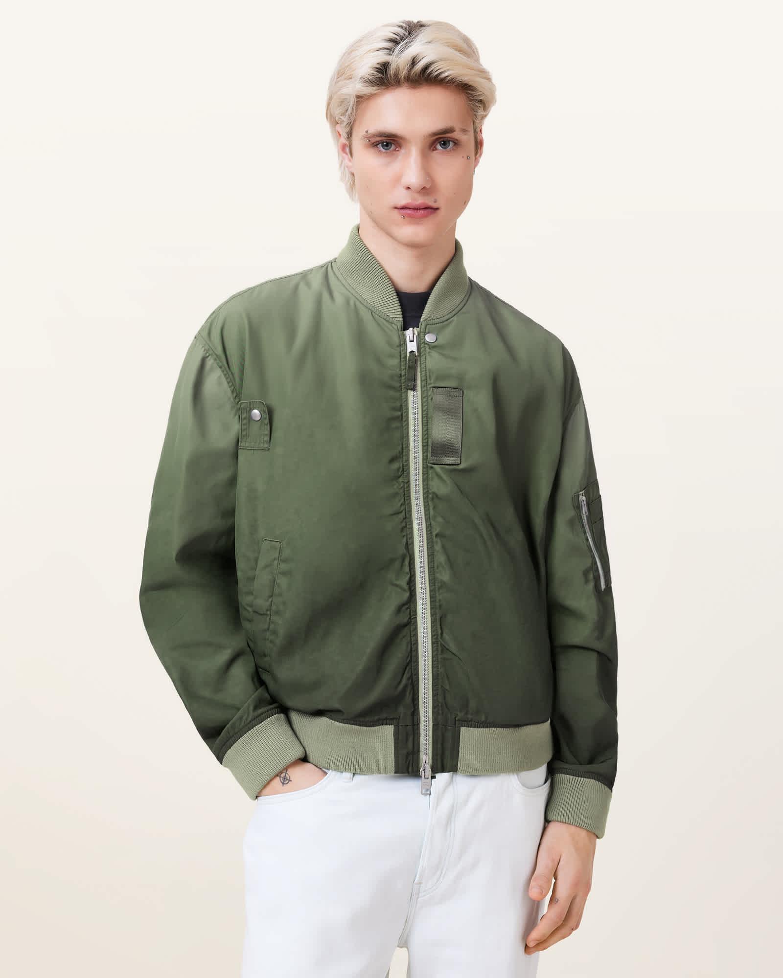 Cascade Relaxed Fit Bomber Jacket Product Image