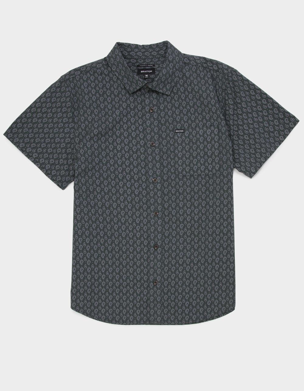 BRIXTON Charter Print Mens Button Up Shirt - IVY Product Image