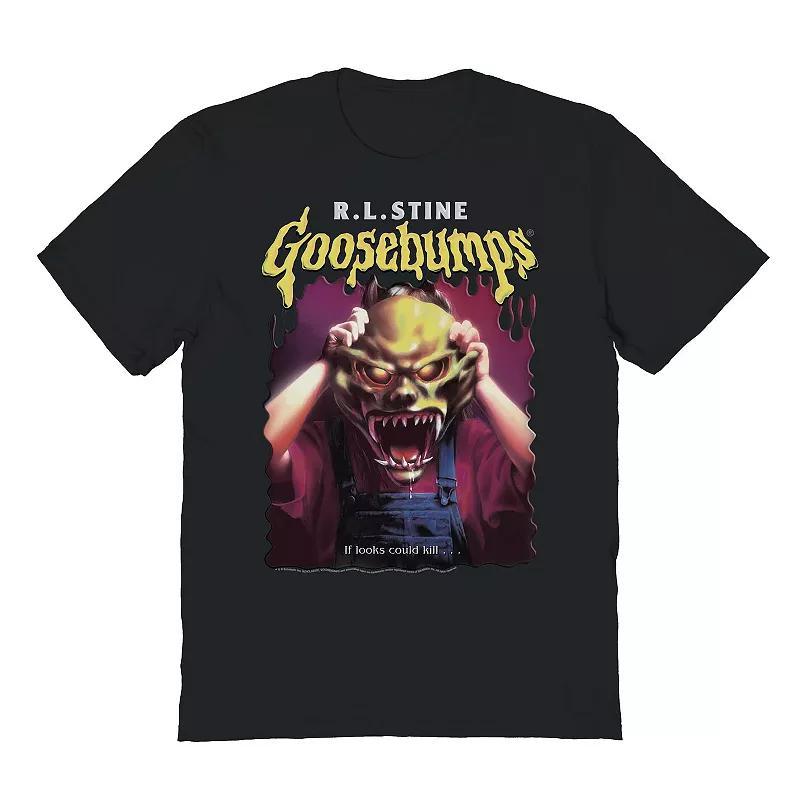 Mens Goosebumps R.L. Stine Haunted Mask Graphic Tee Product Image