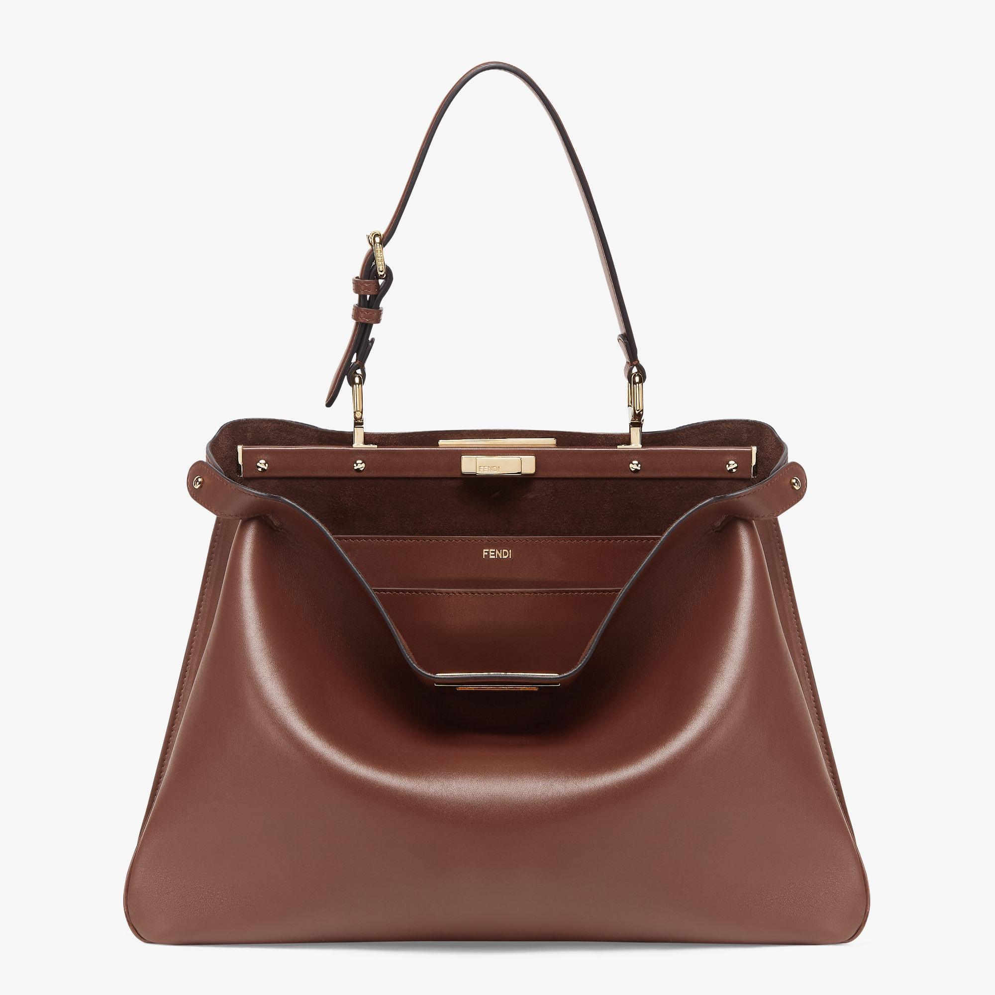 Peekaboo Soft LargeBrown leather bag Product Image