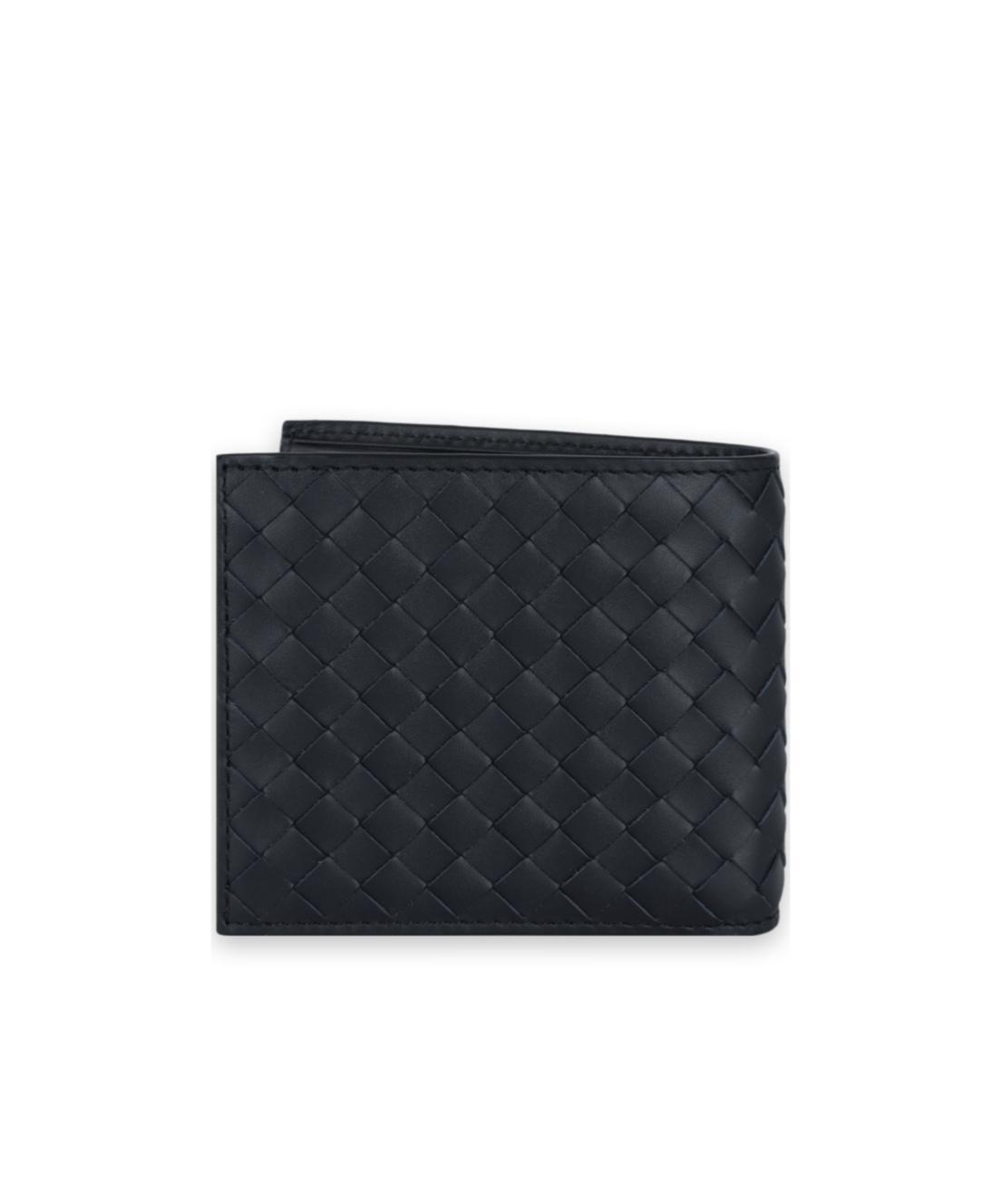 BOTTEGA VENETA Intreciato Folding Wallet In Black Product Image