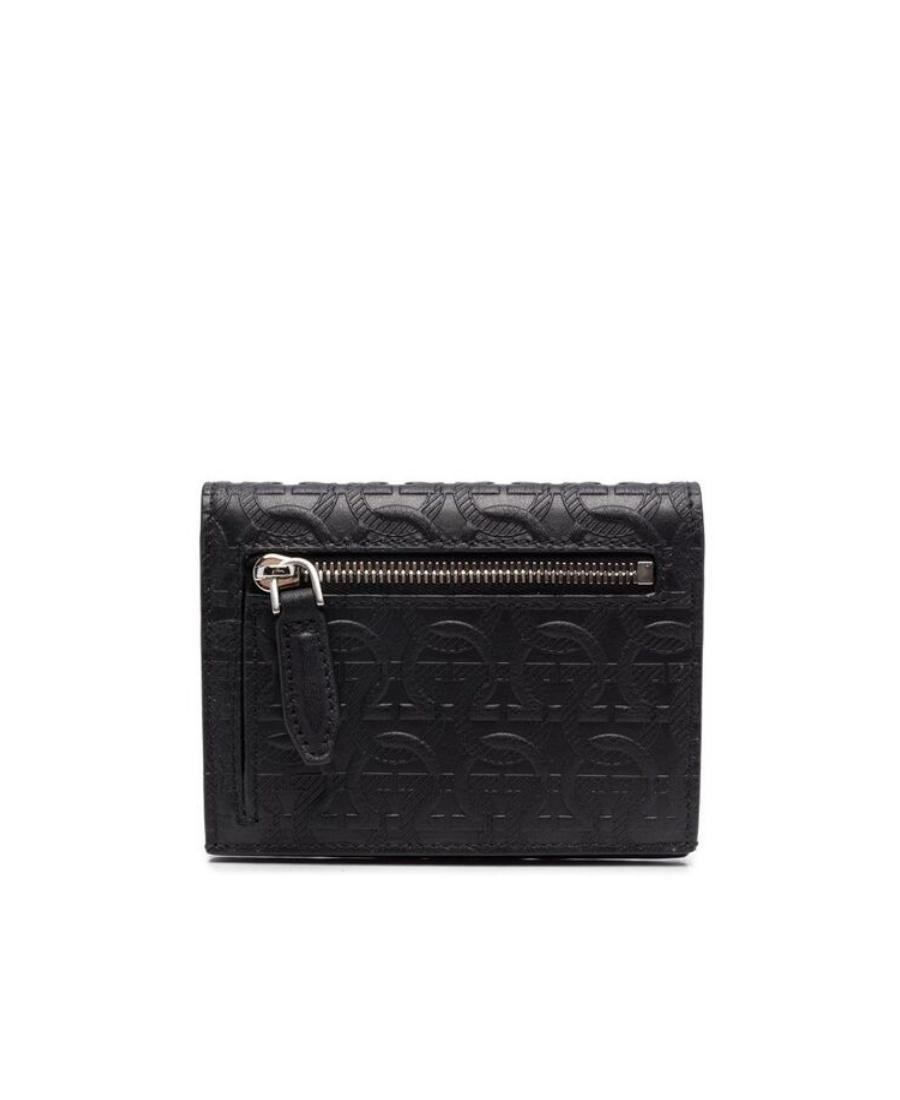 FERRAGAMO Gancini Card Holder In Negro Product Image