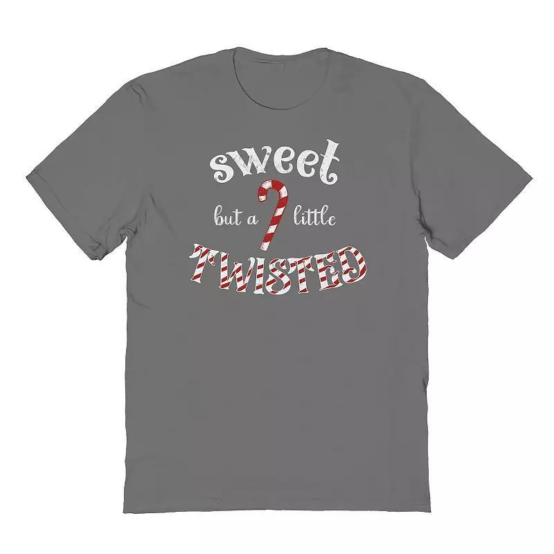 Mens Sweet but Twisted Graphic Tee, Womens Grey Product Image