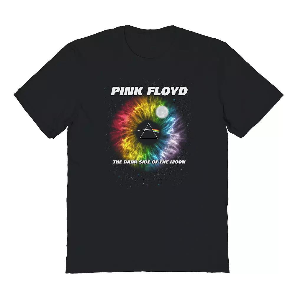 Men's Rainbow Iris Pink Floyd Graphic Tee, Size: Large, Black Product Image