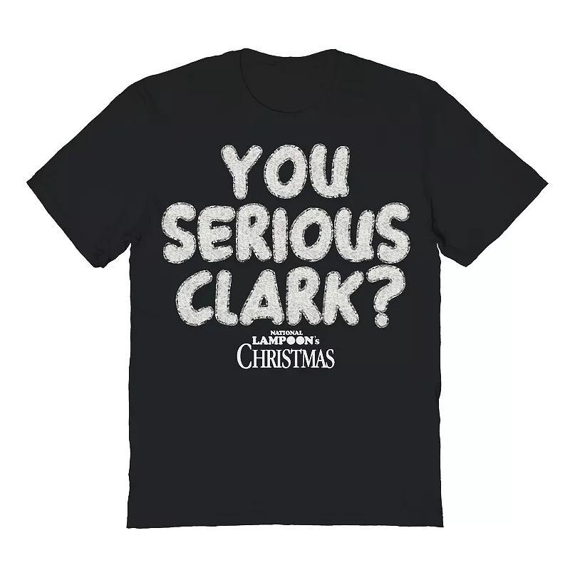 Men's You Serious Clark Text National Lampoon's Christmas Vacation Graphic Tee, Size: XL, Black Product Image