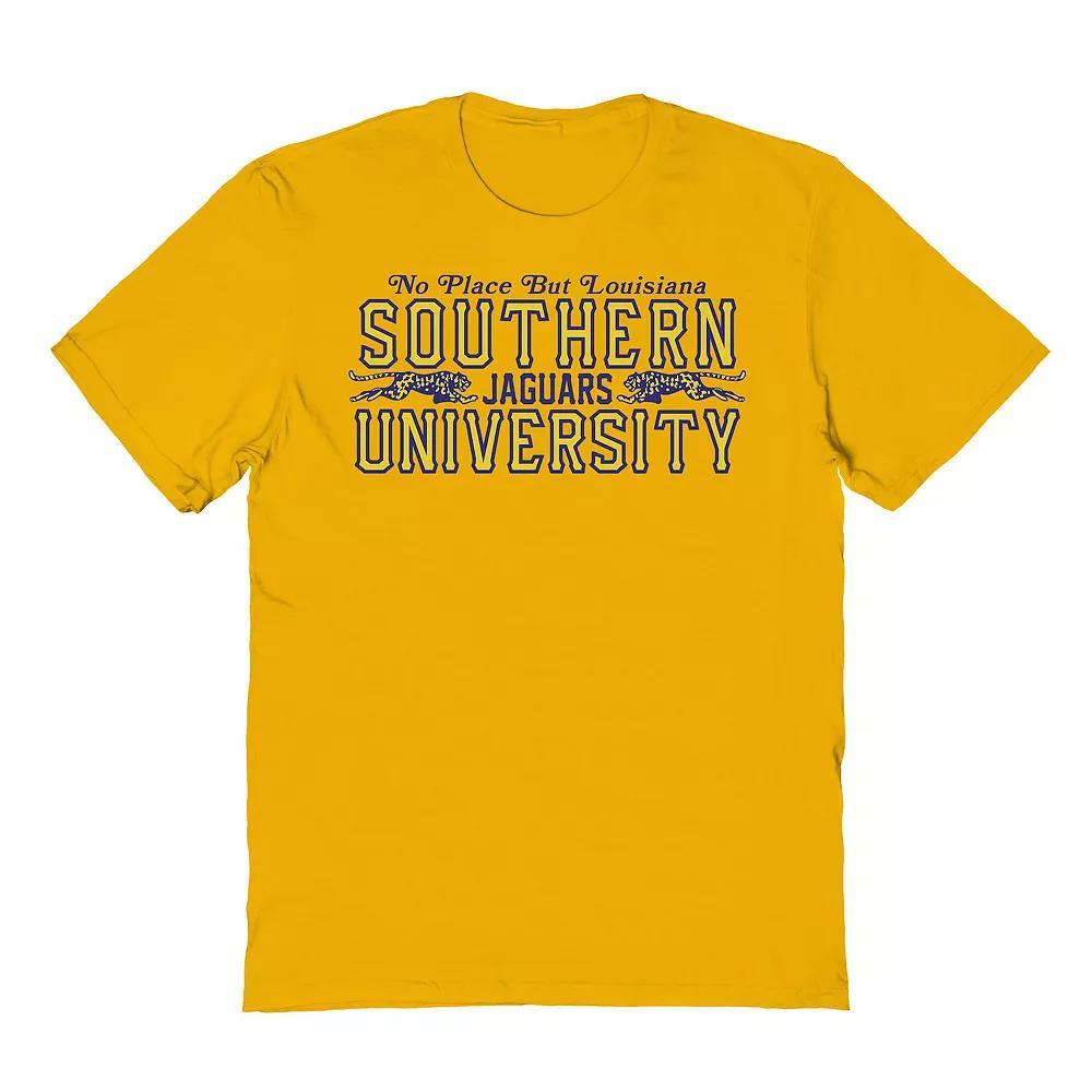 Men's Britney Spears Crossroads Southern University Jaguars Graphic Tee, Size: Medium, Gold Product Image