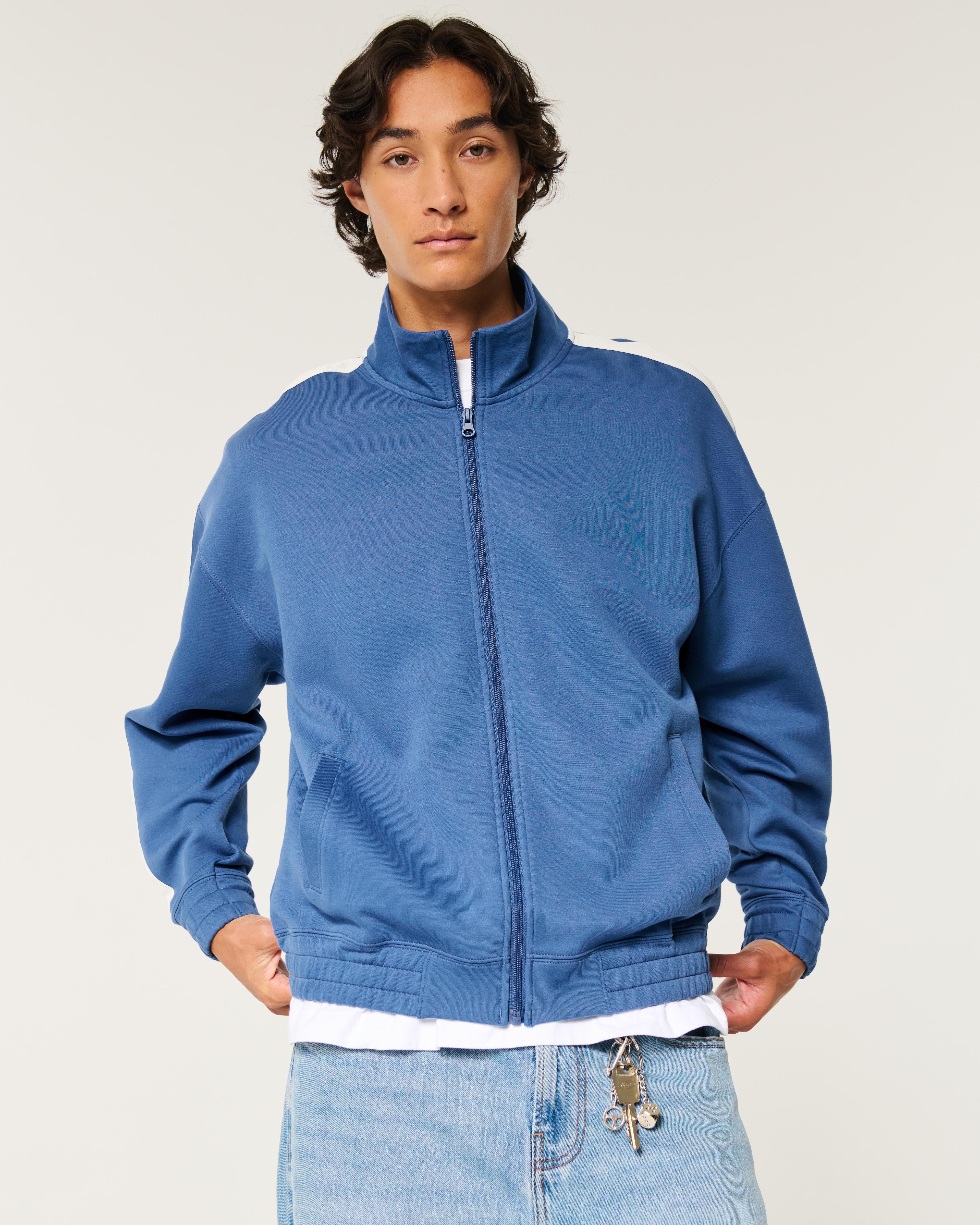 Boxy Fleece Track Jacket Product Image