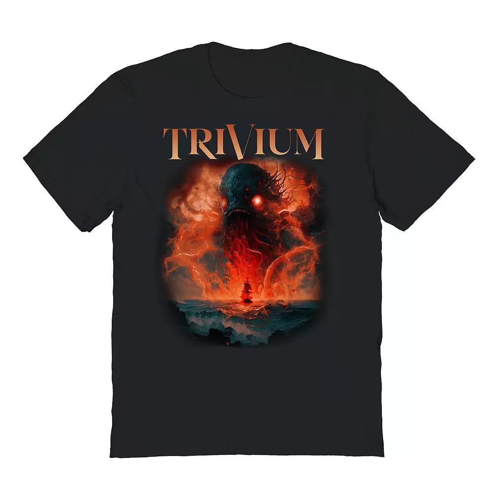 Men's Sea Monster Trivium Graphic Tee, Size: Large, Black Product Image