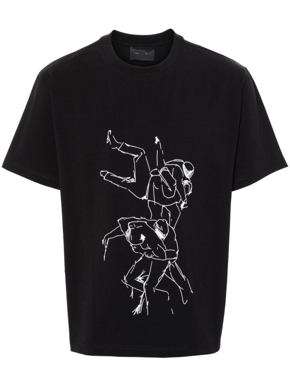 HELIOT EMIL Black Shelter T-shirt Product Image