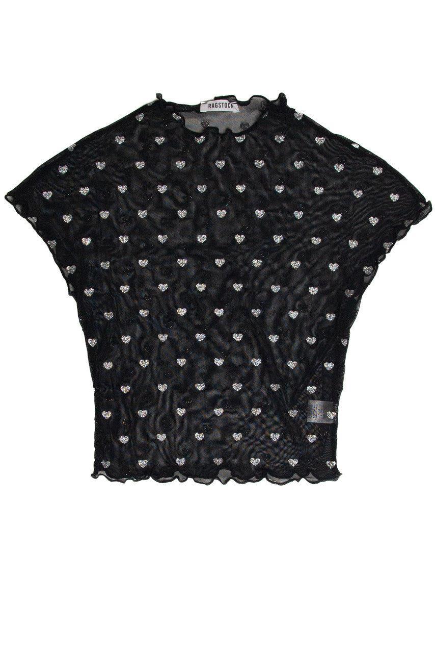 Mesh Heart T-Shirt Product Image