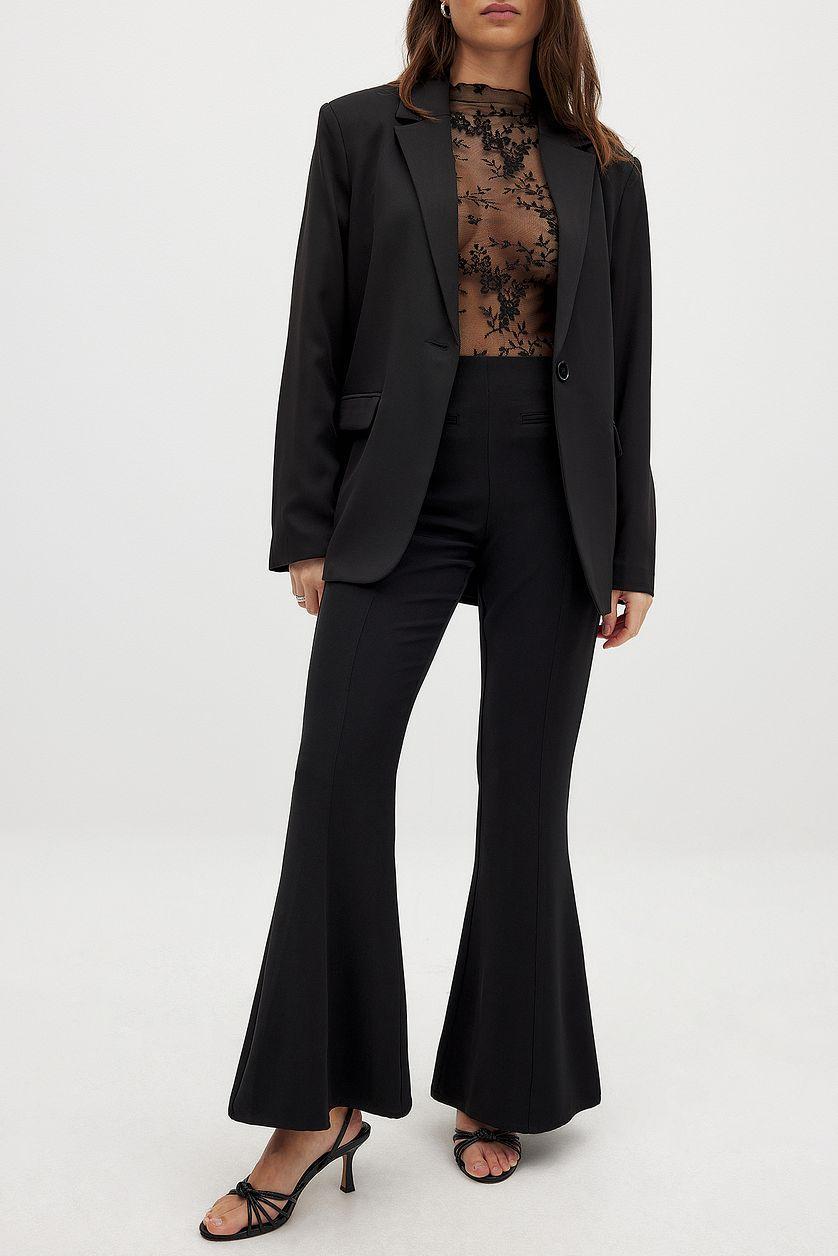 Flared Pocket Detail Pants Product Image