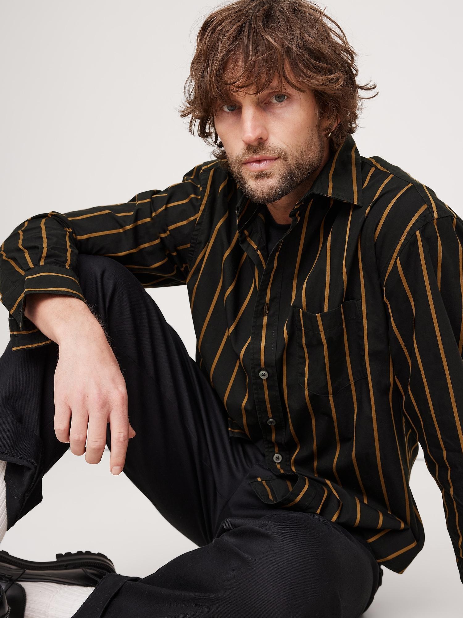 Relaxed-Fit Washed Cotton Poplin Shirt Product Image