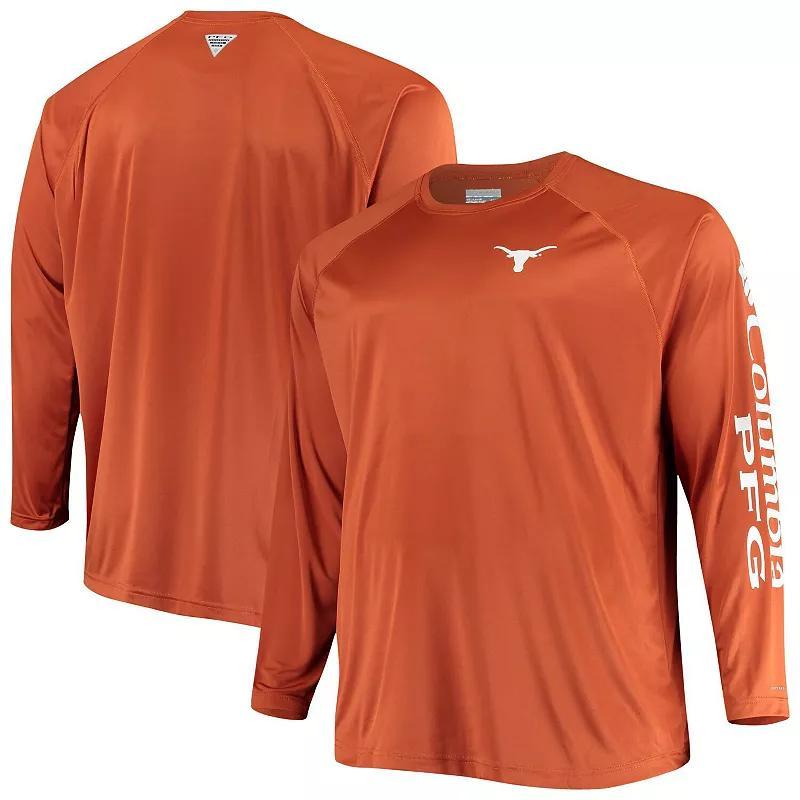 Columbia Men's Collegiate PFG Terminal Tackle Long Sleeve Shirt - Big - Texas- Product Image