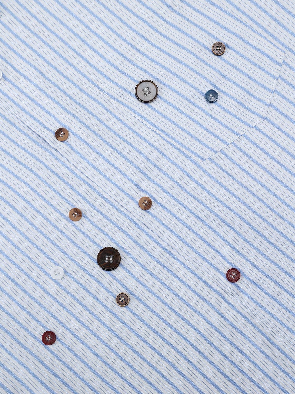 Aelfric Eden Stripe Button Short Sleeve Shirt Product Image