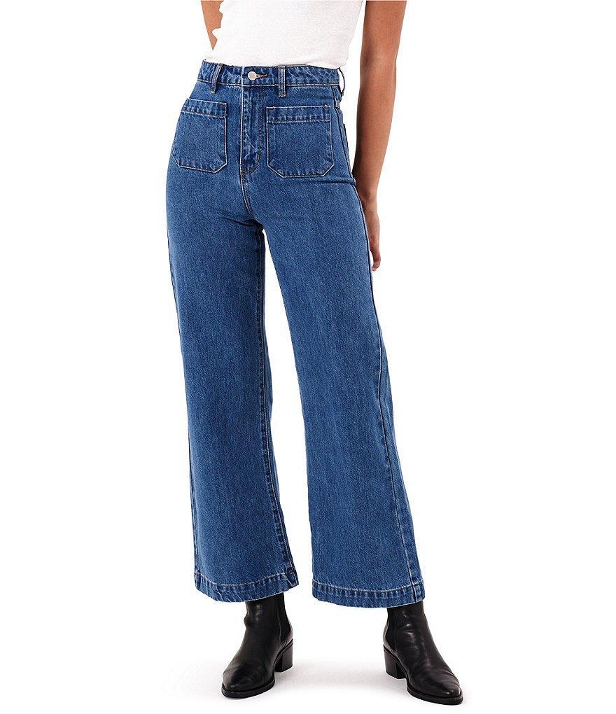 Rolla's Sailor Denim High Rise Wide Leg Jeans Product Image