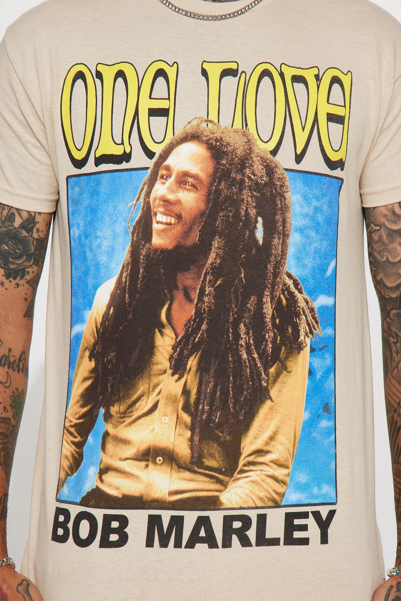 One Love Bob Marley Short Sleeve Tee - Sand Product Image