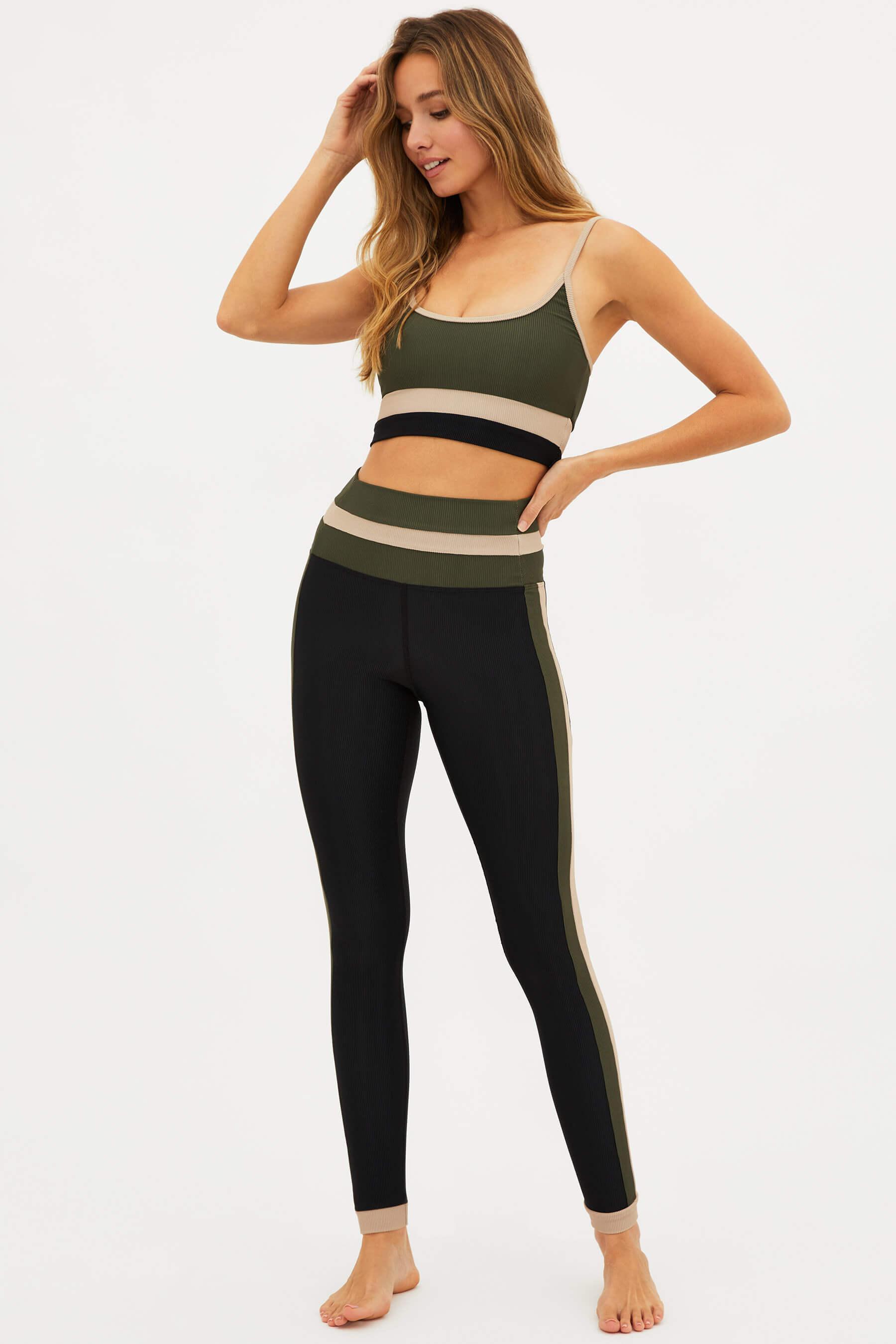 Melinda Legging Military Olive Colorblock Product Image