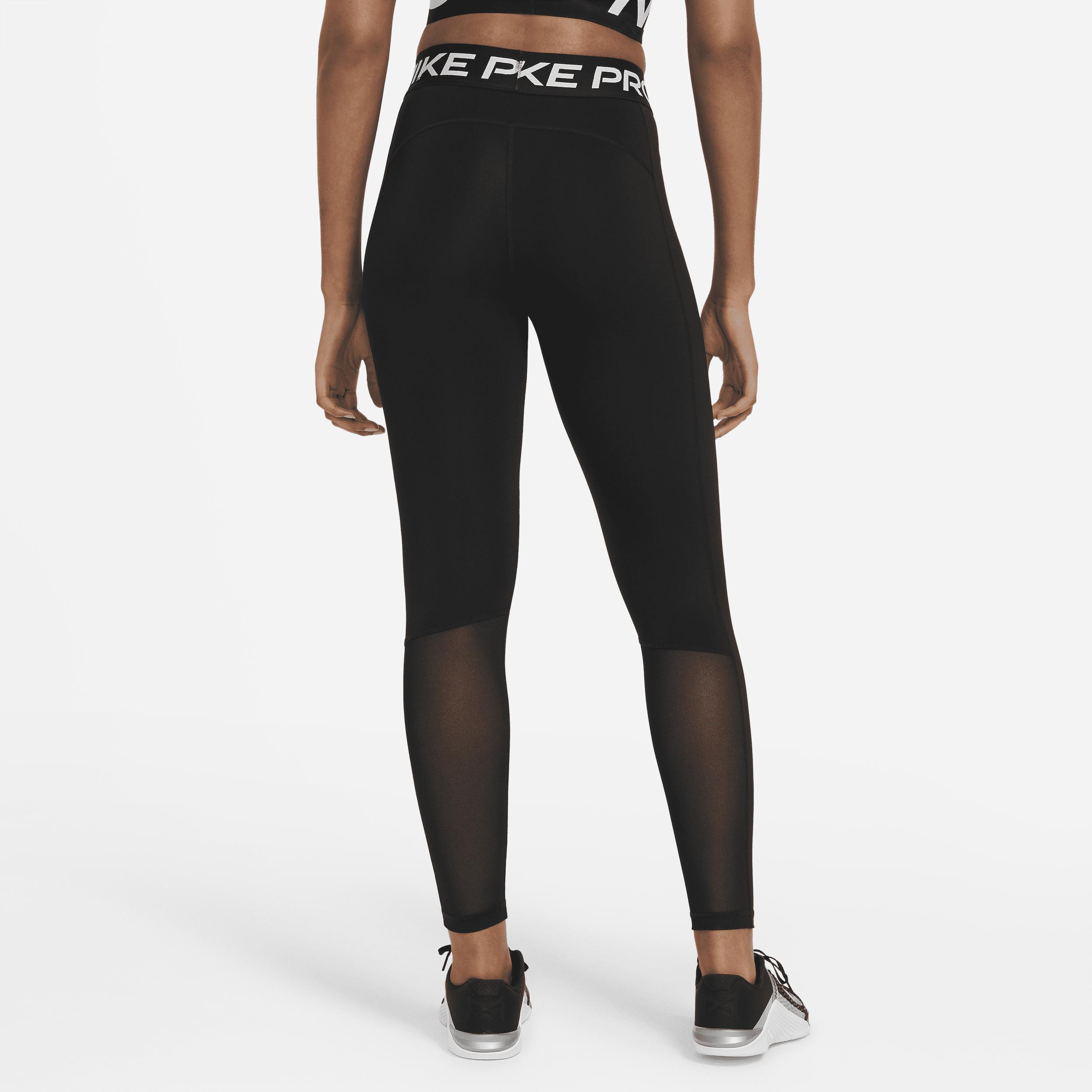 Women's Nike Pro Mid-Rise Mesh-Paneled Leggings Product Image