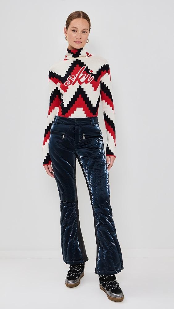 Perfect Moment Chevron Roll Neck Sweater | Shopbop Product Image