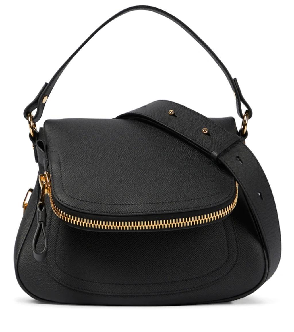 TOM FORD Jennifer Medium Leather Shoulder Bag In Black Product Image