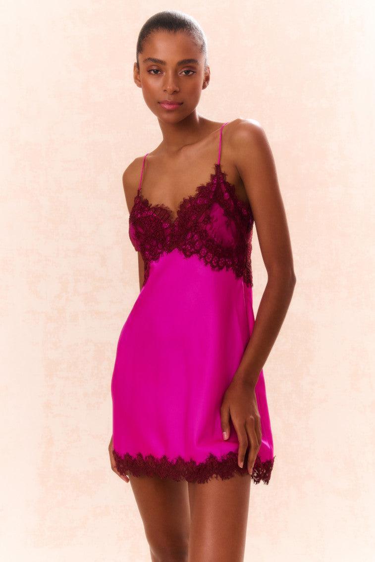 Waterman Lace-Trimmed Mini Slip Dress Product Image